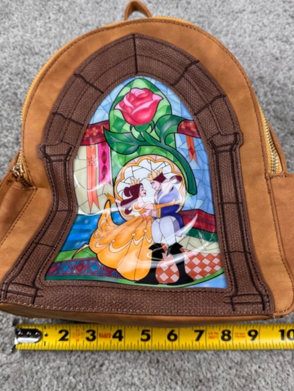 Danielle Nicole Disney Beauty and the Beast Stained Glass Arch Mini Backpack - Picture 10 of 11